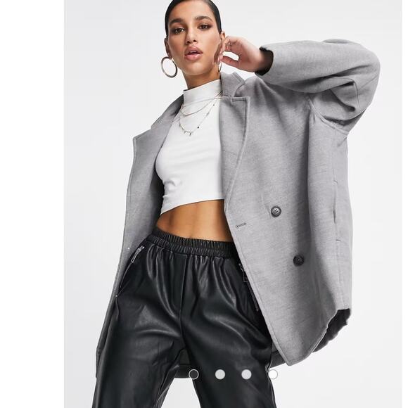 New Free People Hannah Super Soft Blazer SLOUCHY $168 SMALL Washed Black (Gray) - Picture 1 of 10